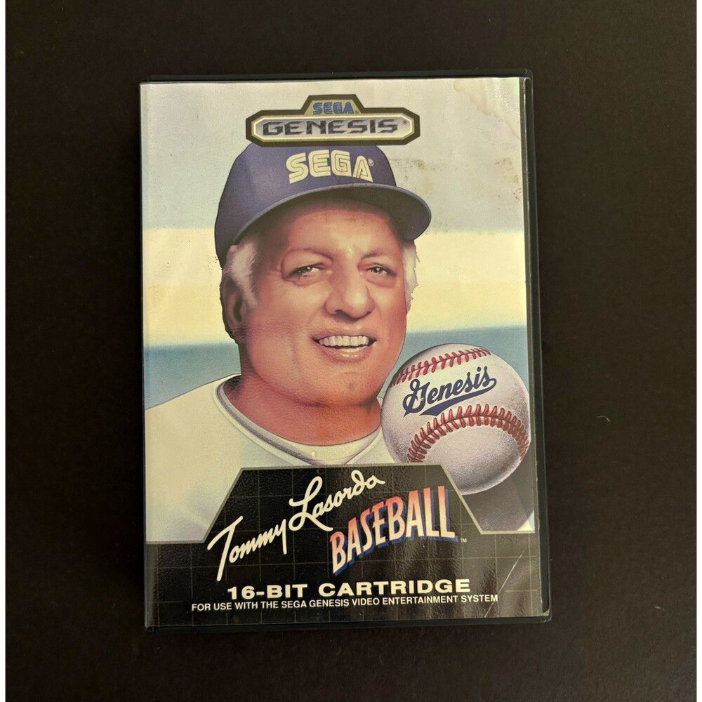 Tommy Lasorda Baseball Sega Genesis 16-Bit Game Cartridge w/ OEM Case & Cover